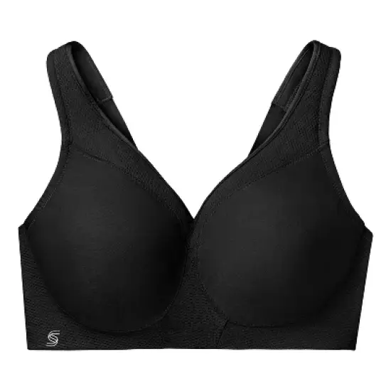 Glamorise Womens MagicLift Seamless Sports Wirefree Bra 1006 Black image {3}