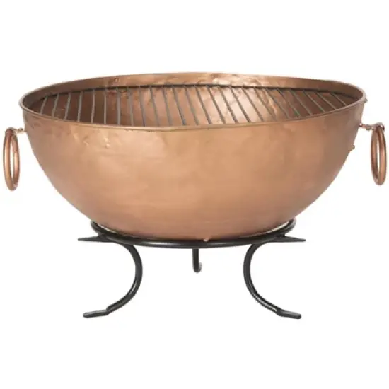 Bangkok Outdoor Fire Pit - PIT1005 - Copper/Black - Safavieh image {3}