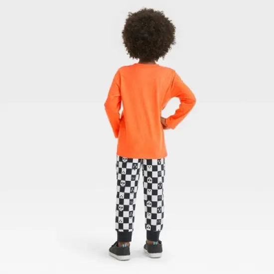 Toddler Boys' Halloween Pull-Over T-Shirt and Fleece Jogger Pants - Cat & Jack&trade;Orange image {1}
