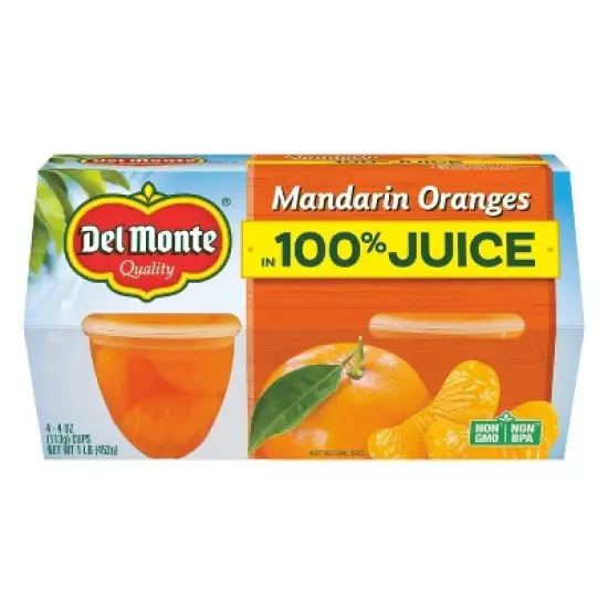 Del Monte Mandarin Oranges Fruit Cups image {8}