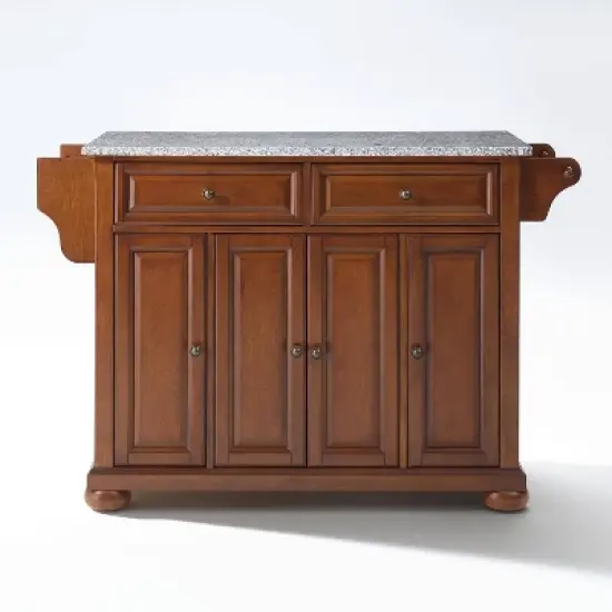 Alexandria Granite Top Full Size Kitchen Island/Cart - Crosley image {13}
