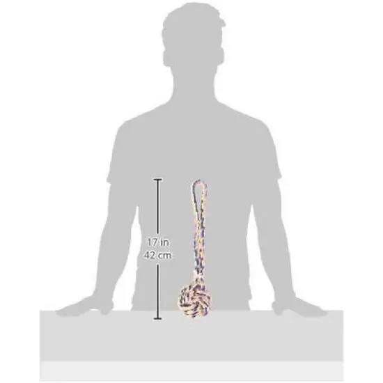 Zanies Poly/Cotton Monkeys Fist Knot Rope Dog Toy - 17-Inch image {2}