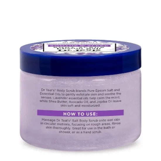 Dr Teal's Exfoliate & Renew Lavender Epsom Salt Body Scrub - 16oz image {6}