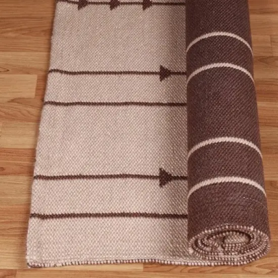 Coastal Minimalist Bohemian Arrow Indoor Outdoor Area Rug by Blue Nile Mills image {4}