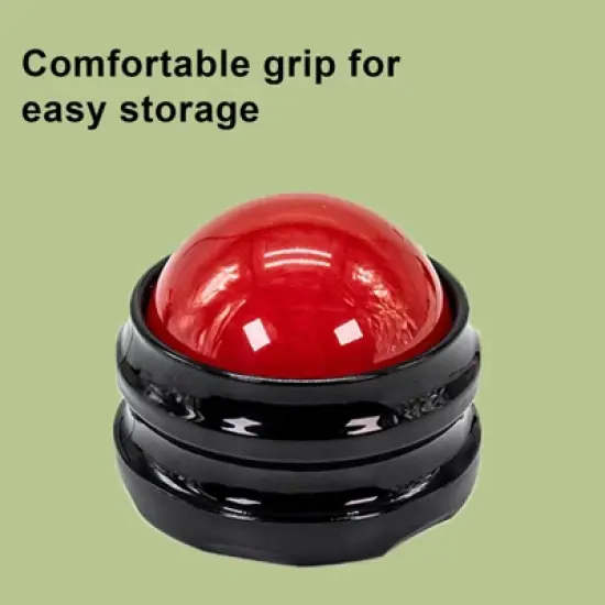 Evo Bytes Massage Roller Ball - Handheld Manual Body Massager - RED image {4}