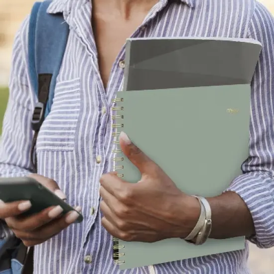 Mead 2025-2026 Weekly/Monthly 11"x9.375" Sage Large Planner image {9}