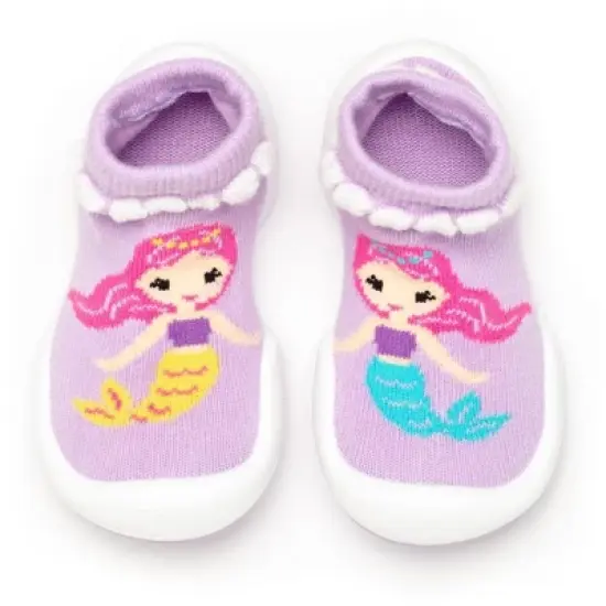 Komuello Baby Girl First Walk Sock Shoes Mermaid image {9}