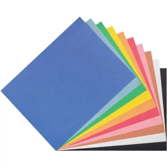 Pacon Lightweight Construction Paper, 9 x 12 Inch, 50 lb, Assorted Colors, Pack of 500 image {3}