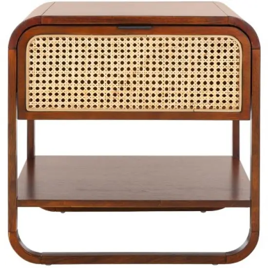 Yunis 1 Drawer 1 Open Shelf Nightstand - NST9205 - Safavieh image {14}