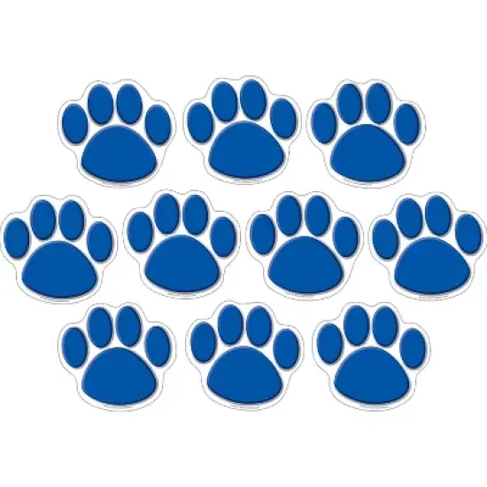 Teacher Created Resources Blue Paw Prints Accents 30 Per Pack 3 Packs (TCR4275-3) image {1}