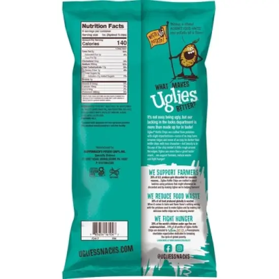 Uglies Salt & Vinegar Kettle Cooked  Potato Chips - 6oz image {1}