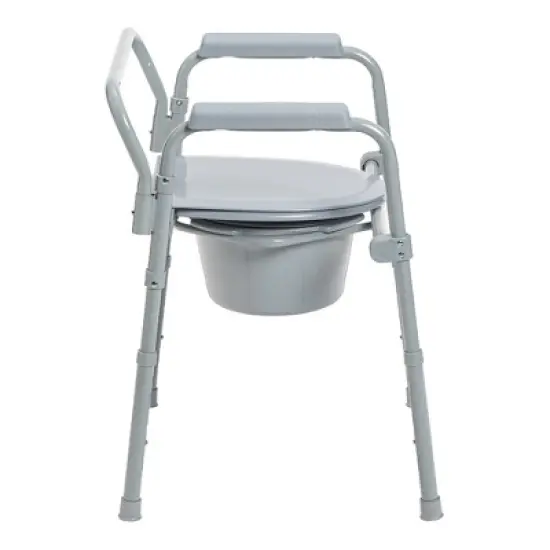 McKesson Folding Commode Chair, 350 lbs Capacity, 1 Count image {3}