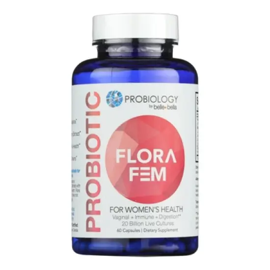 Belle and Bella Probiotic Flora Fem - 60 Capsules image {2}