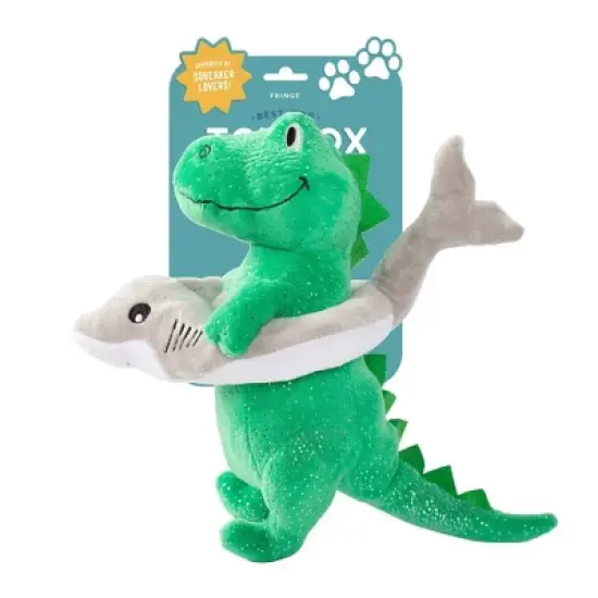 PetShop by Fringe Studio Shark Week Rex Dog Plush Toy - Green image {1}
