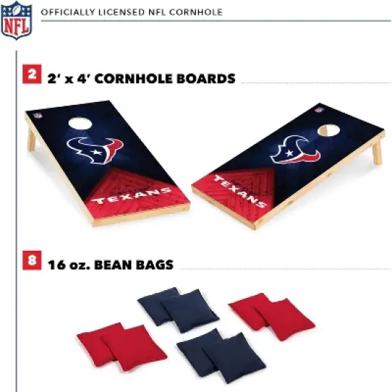 NFL Houston Texans 2'x4' Wood Cornhole Set image {1}