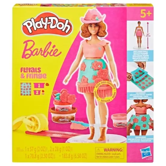 Play-Doh Barbie Florals and Fringe Designer Doll Set image {6}