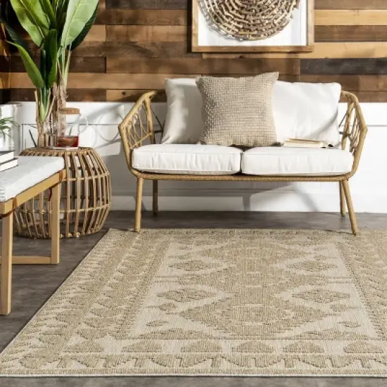 nuLOOM Miesha PersianTransitional Indoor/Outdoor Patio Area Rug image {7}