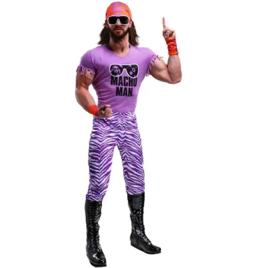 HalloweenCostumes.com WWE Macho Man Madness Men's Plus Size Costume. image {2}
