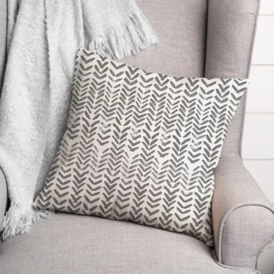 Creative Products Herringbone Print 1 16 x 16 Indoor / Outdoor Pillow image {2}