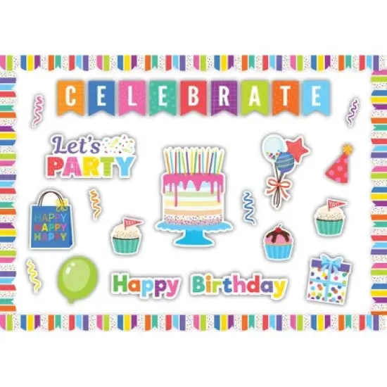Teacher Created Resources&reg; Colorful Happy Birthday Create & Decorate Quick Kit, 110 Pieces image {2}