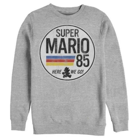 Men's Nintendo Super Mario Retro Rainbow Ring Sweatshirt image {3}