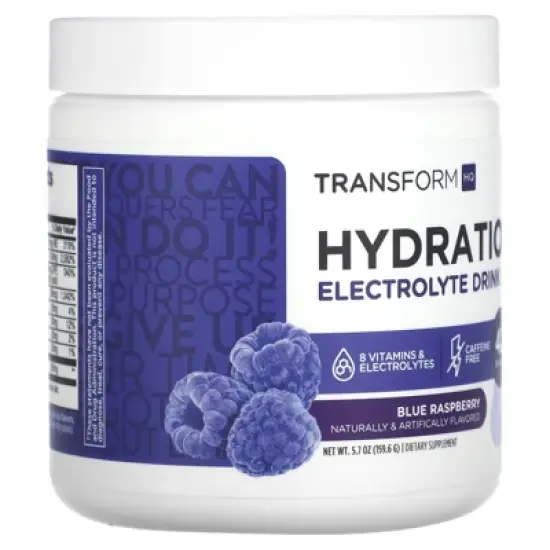 TransformHQ Hydration 42 Servings (Blue Raspberry) - Electrolytes, Mental Clarity, Vitamins image {2}
