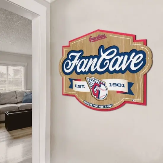 MLB Cleveland Guardians Fan Cave Sign image {2}