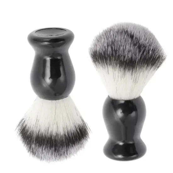 Unique Bargains Portable Shaving Brush 4.13"x1.38" Black 1 Pc image {3}