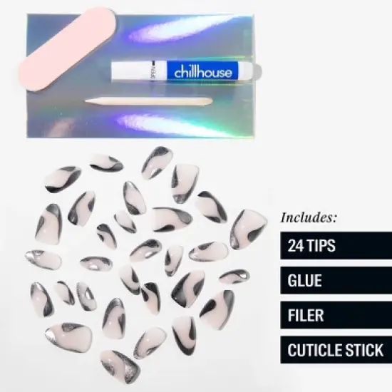 Chillhouse Chill Tips Fake Nails - Design Studio - Midnight Magic - 24ct image {3}