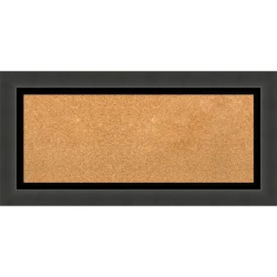 Amanti Art Tuxedo Black Framed Corkboard, Natural Cork image {10}