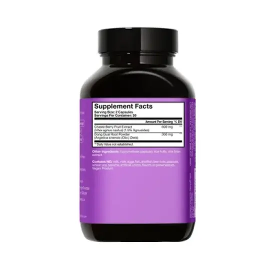 HUM Nutrition Hormone Balance for PMS Relief & Mood Support Vegan Capsules - 60ct image {1}