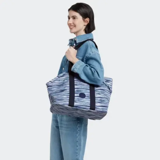 Kipling Art M Pet Tote Bag Brushed Stripes image {3}