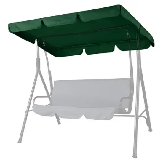 Yescom Replacement Swing Canopy UV30+ 180gsm Porch Top Cover Seat Patio Outdoor Green image {9}