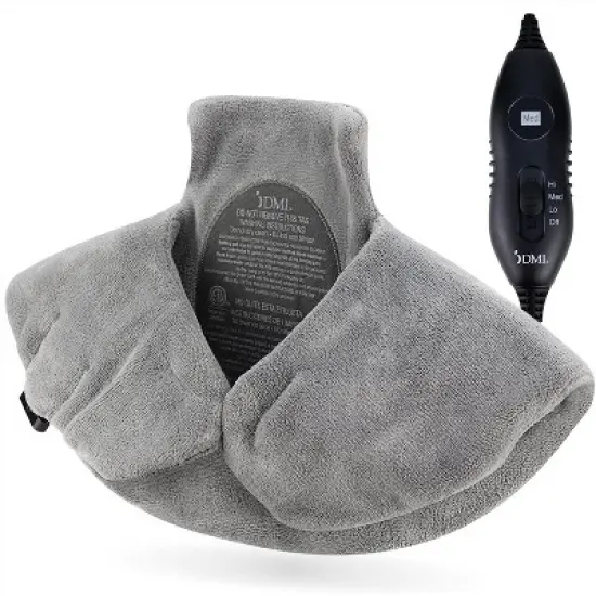 DMI Heating Pad for Headache, Neck, Shoulder & Back Pain Relief, FSA and HSA Eligible Heated Wrap to Relieve Tension with 3 Heat Settings Auto image {2}