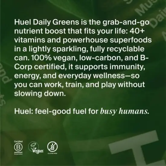 Huel RTD Daily Greens Peach Hibiscus Drink - 12 fl oz image {7}