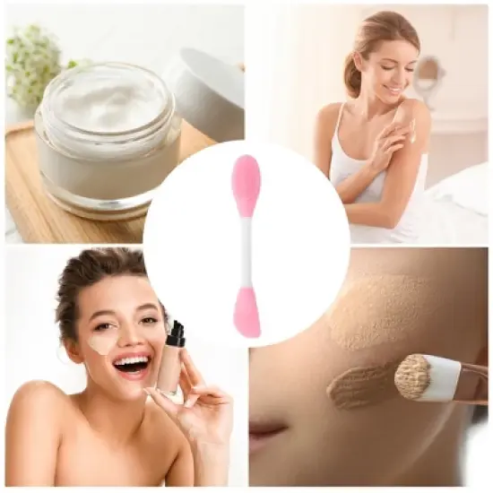 Unique Bargains Soft Knife-shaped Facial Mask Brush 2 Pcs image {4}