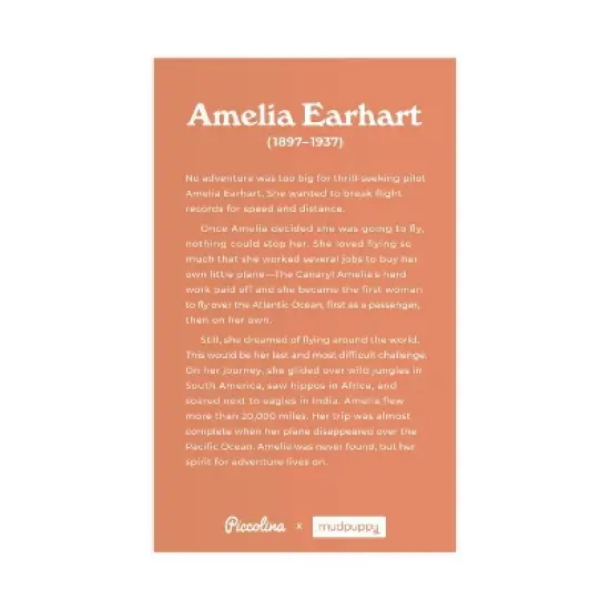 Piccolina Amelia Earhart Kids' Jigsaw Puzzle - 50pc image {4}