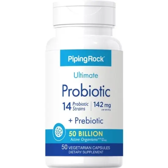 Piping Rock Probiotic Supplement | 14 Strains 50 Billion Organisms | 50 Capsules image {3}