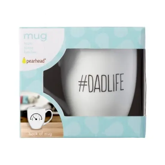 Pearhead Dadlife/Fuel Gauge Ceramic Mug drinkware - White 16oz image {5}
