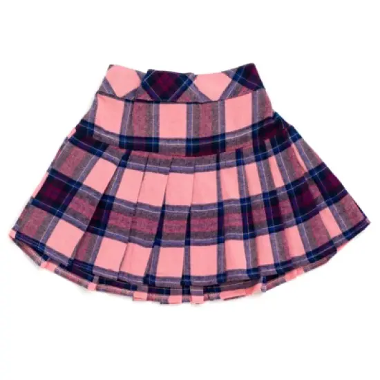 Disney Minnie Mouse Lilo & Stitch Girls Fleece Sweatshirt and Plaid Skirt Little Kid to Big Kid image {6}