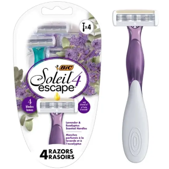 BIC Soleil 4 Escape Women's Disposable 4-Blade Razors - 4ct image {9}
