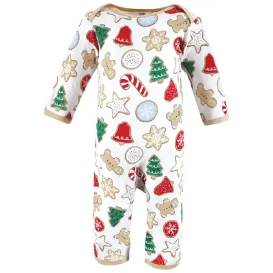 Touched by Nature Unisex Baby Organic Cotton Coveralls, Christmas Cookies image {4}