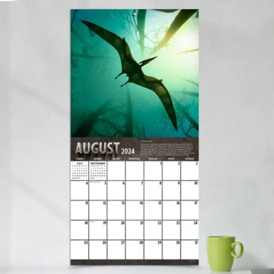 TF Publishing 2024 Wall Calendar 12"x12" Dinosaurs image {2}