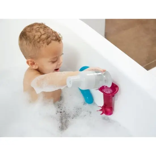 Boon BUNDLE Building Toddler Bath Tub Toy with Pipes Cogs and Tubes image {9}