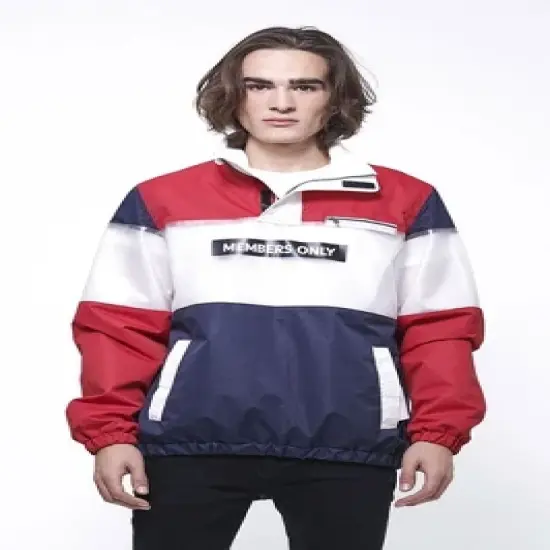 Members Only Men's Color and Translucent Block Jacket image {5}