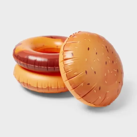 Burger Float - Sun Squad&trade;: Novelty Pool Toy, PVC Construction image {2}