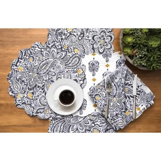 C&F Home Serena Round Placemats Set of 6, 17" image {3}