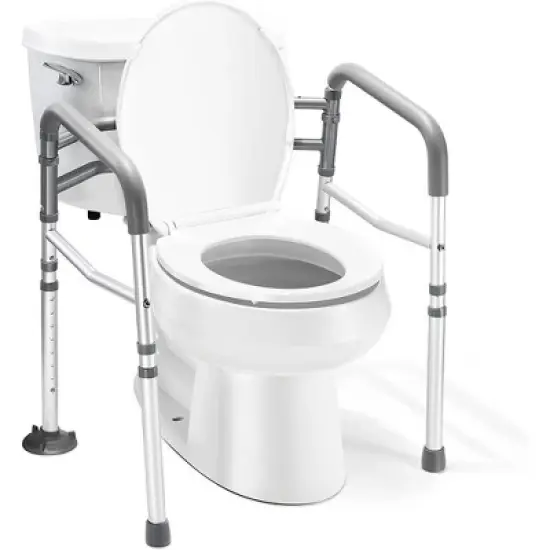 Toilet Safety Rail - Adjustable Detachable Toilet Safety Frame with Handles Stand Alone for Elderly, Handicapped - Fits Most Toilets MedicalKingUsa image {7}