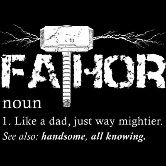 Men's Design By Humans Viking Mightier Hero Fa-Thor Dad By EijhaBuddha Tank Top image {1}