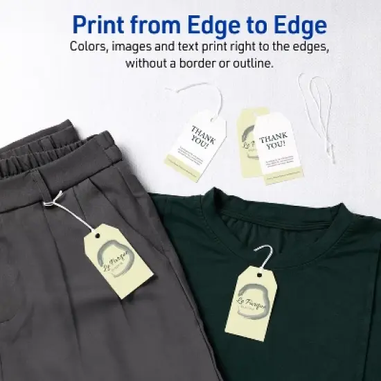 Avery Printable Tags with String, 2" x 3.5", 96 White Tags (22802) image {3}